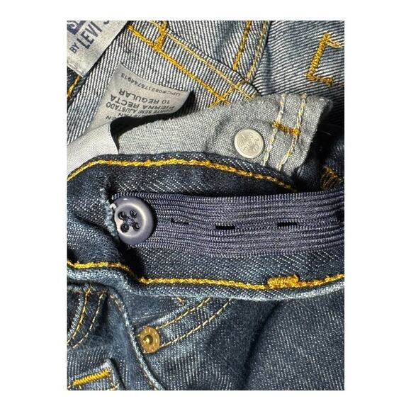 Levi's‎ Boys Size 10 Slim Straight Fit Jeans Dark Blue Denim - Picture 4 of 6